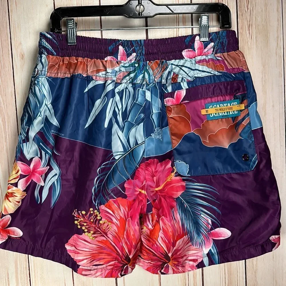 Scarface x Shoe Palace Limited Edition Manolo Manny Pink Tropical Swim Shorts